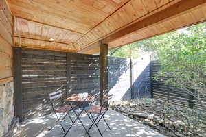 View of patio