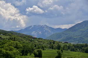 Mountain view with a rural view