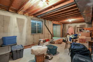 View of basement this is only a small section of the full basement