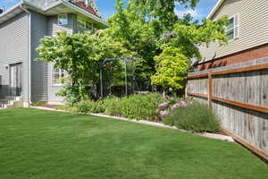 View of "Secret Garden" entrance looking east