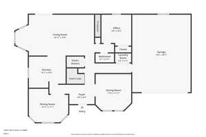 Main level floor plan