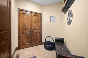 View of tiled entrance foyer