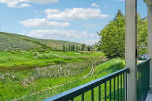 Patio overlooking the nature preserve