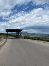 Entrance to Benloch Ranch with a view of Mayflower Ski Resort and Jordanelle Reservoir