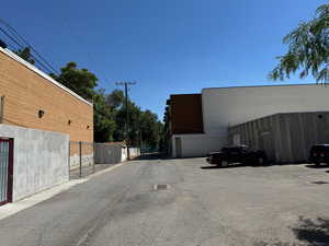 Alley or east lot line - South