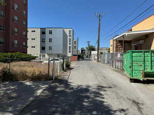 Alley or east lot line -North