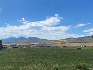 Mountain view with a rural view