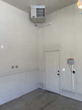 Garage heater, central vacuum hook ups & automated sprinkler control box