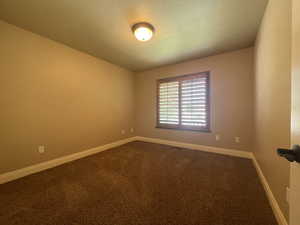 Bedroom featuring carpet floors