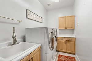 Large laundry room.