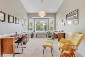 Large formal Dining area or music room.