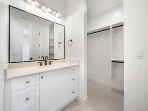 Bathroom featuring vanity