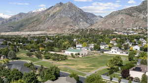 View of mountain feature and city park close to the home, trail for walking