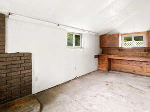 Basement featuring plenty of natural light