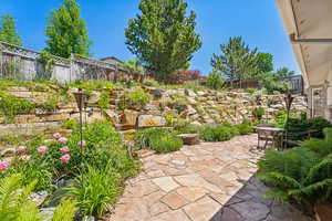 View of yard featuring a patio