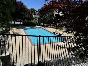 View of pool with a patio