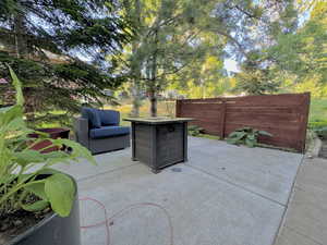 Basement walkout patio