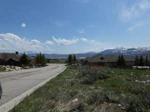 View of road featuring a mountain view