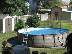 Pool is included.