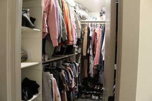 View of spacious closet