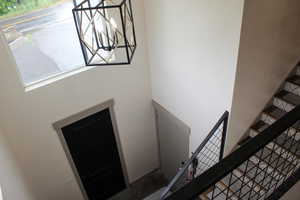 Foyer with a healthy amount of sunlight