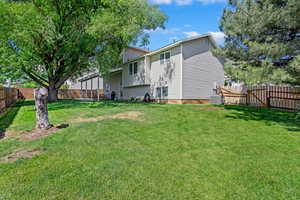 View of yard featuring central AC