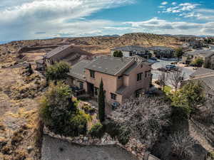 Bird's eye view featuring a mountain view