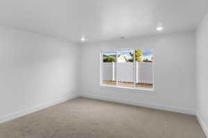 View of carpeted empty room