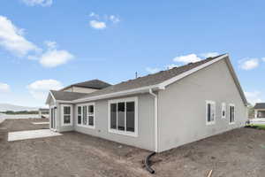 View of home's exterior featuring a patio