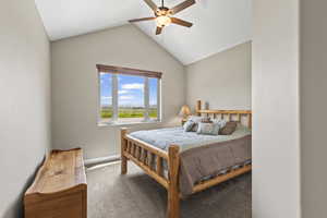 Main floor bedroom with attached bathroom