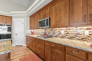 Knotty cherry cabinetry