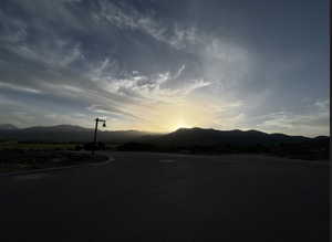 View of street featuring a mountain view