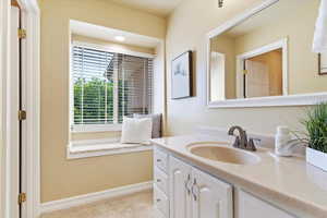 Bathroom featuring large vanity