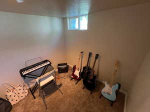 Downstairs bedroom #2 also used as music room