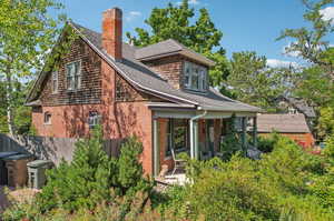 View of rear view of property