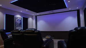 Private  home theater room