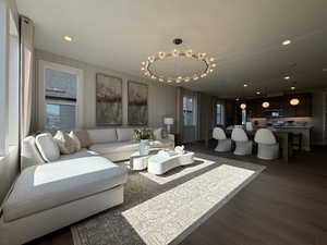 living room  - image is of furnished model home - actual finishes may differ - furnishings not included