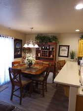 Dining area just off the kitchen