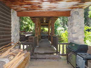 Covered walkway from carport to porch entrance