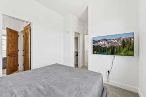 Bedroom featuring carpet flooring