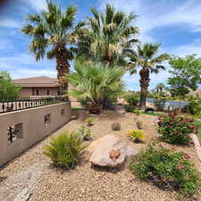 View of front side yard