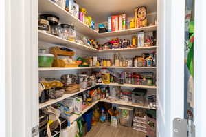 View of large pantry