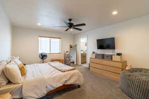 Main bedroom, with large bathroom