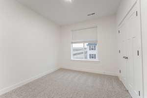 View of carpeted empty room