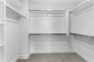 View of spacious closet