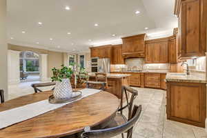 Kitchen view from breakfast nook