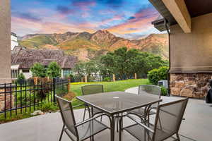 Covered patio