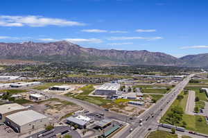 Bird's eye view featuring a mountain view