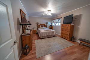 Main floor bedroom with large closet.