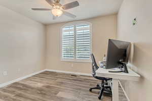 Guest bedroom/office room on second floor